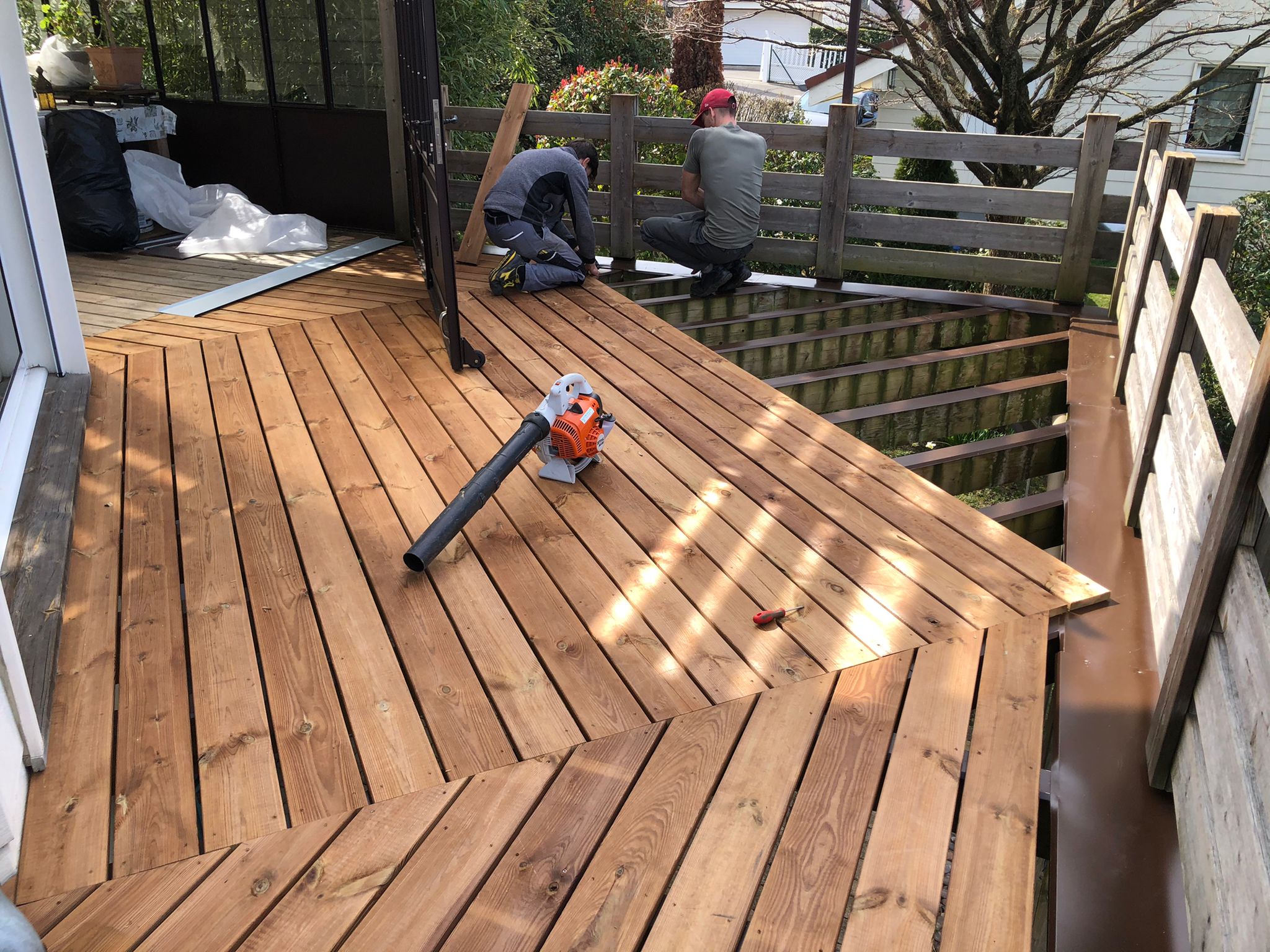 Rénovation d’une terrasse sur la commune de Meinier